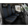Комплект 2+1 Тапицерия за RENAULT MASTER III 2010-2019 – Еко кожа, Черна със син шев, 6 части Комплект 2+1 Тапицерия за RENAULT MASTER III 2010-2019 – Еко кожа, Черна със син шев, 6 части