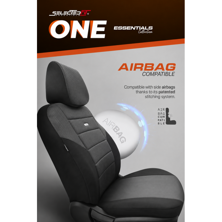 Комплект Тапицерия SelectedFit One Design by OTOM текстил – Сива, за Предни и Задни Седалки Комплект Тапицерия SelectedFit One Design by OTOM текстил – Сива, за Предни и Задни Седалки