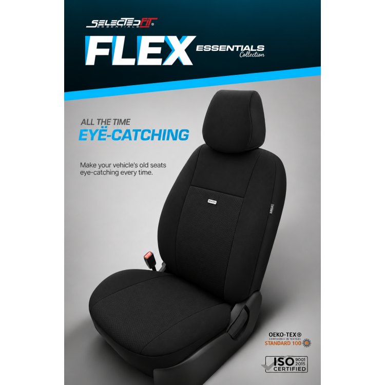Комплект Тапицерия SelectedFit Flex Design by OTOM текстил – Черна, за Предни и Задни Седалки Комплект Тапицерия SelectedFit Flex Design by OTOM текстил – Черна, за Предни и Задни Седалки