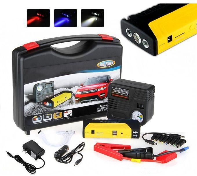 Комплект стартерно устройство High Power Jump starter за кола и компресор Комплект стартерно устройство High Power Jump starter за кола и компресор