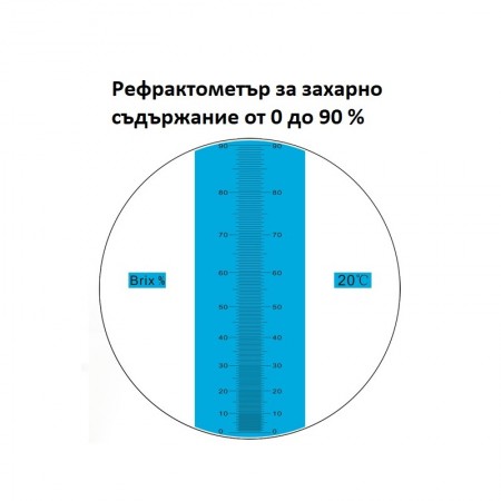 Професионален рефрактометър за захар 0-90% Професионален рефрактометър за захар 0-90%