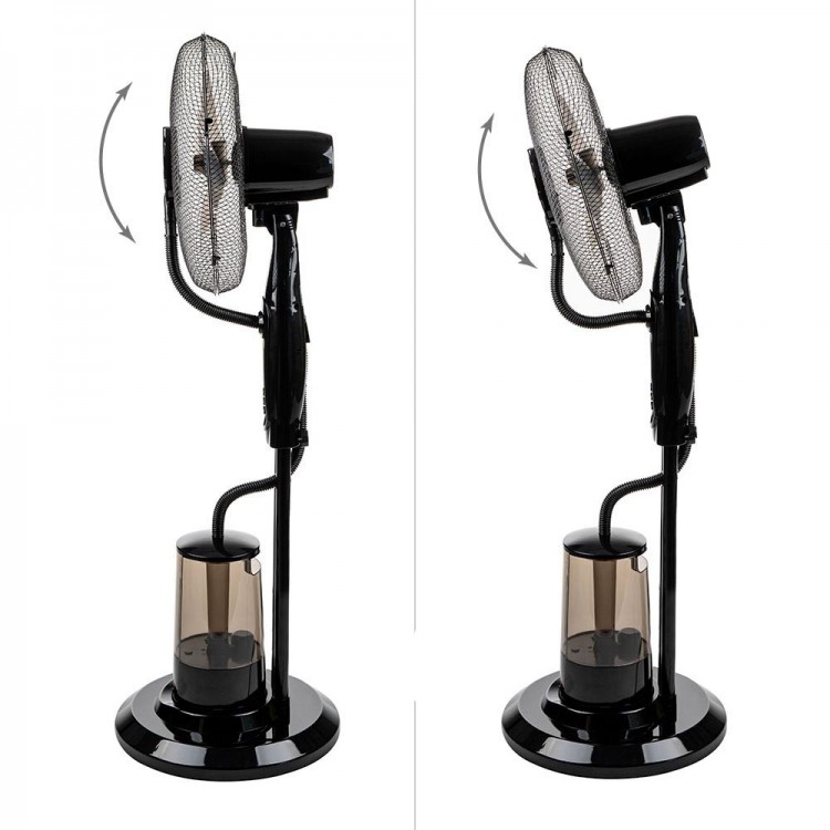 Вентилатор с водна мъгла 16'' Muhler MF-1609RC, 75W, LED, дистанционно