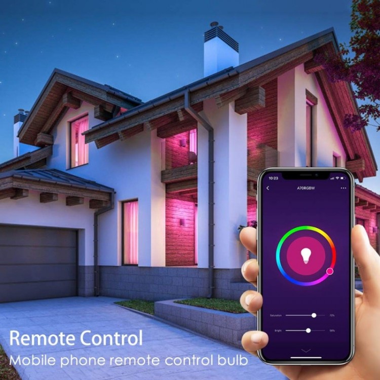 Wi Fi интелигентна крушка 9W - E27 RGBCW, LED Димируема крушка Wi Fi интелигентна крушка 9W - E27 RGBCW, LED Димируема крушка